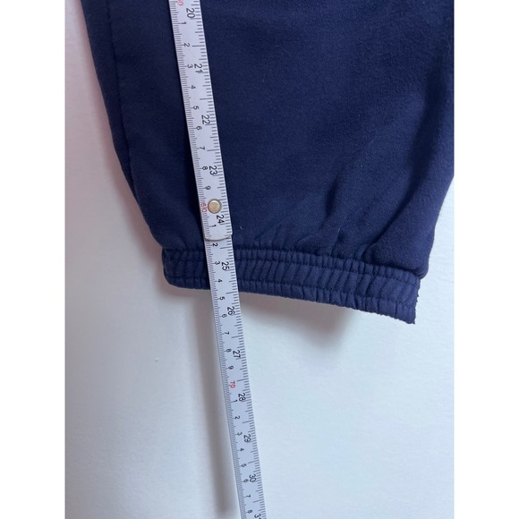 Kut from the Kloth KUT/SO Navy Blue Cozy Fleece Boyfriend Fit Sweatpants L Loung - Picture 3 of 9
